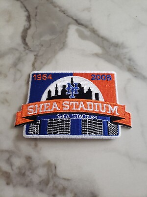#ad NIP New York Mets Shea Stadium 1964 2008 MLB Souvenir Commemorative Patch Badge $7.99