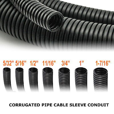 #ad Split Wire Loom Conduit Tube For Automotive Home Wire Protector Harness Wrap Lot $17.09