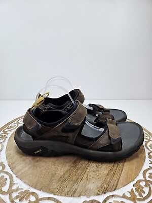 #ad Teva Katavi 4144 Brown Leather hiking Sandals Sport Strap Men’s Size 12 $29.00