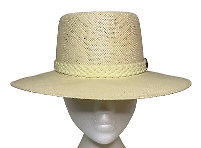 #ad Stetson Lite Weight Women#x27;s Casual Brentwood Outdoor Straw Hat Woven Hat Band $19.00