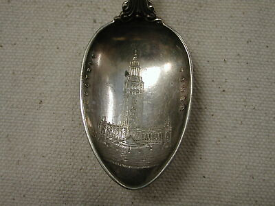 #ad 1901 Pan American Exposition World#x27;s Fair Electric Tower American Souvenir spoon $34.00