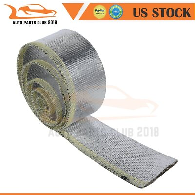#ad 3 4quot; 3Ft Insulation Metallic Heat Shield Sleeve Wire Hose Cover Wrap Loom Tube $7.99