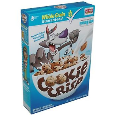 #ad GENERAL MILLS COOKIE CRISP CEREAL COOKIES CHOCOLATE CHIP Box 10.6 oz $9.10