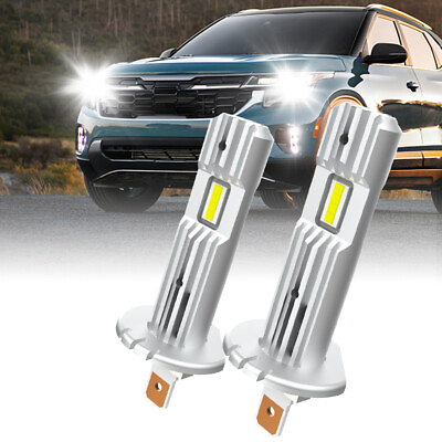 #ad 2x Cars H1 Bright High Low LED Headlight Bulbs Beam 6500K White Fog DRL Lamps $23.99