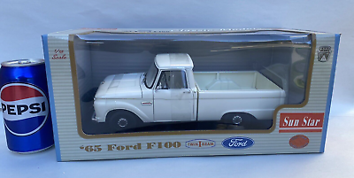 #ad 1965 White FORD F 100 F100 Pickup Truck 1:18 Sun Star Diecast Die Cast Metal $99.00