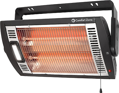 #ad Radiant Electric Space Heater 1500W Ceiling Mounted Dual Quartz Safety Grille $94.52