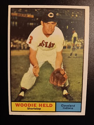 #ad Set Break 1961 Topps Vintage Baseball VG EX #60 Woodie Held Cleveland Indians $1.97