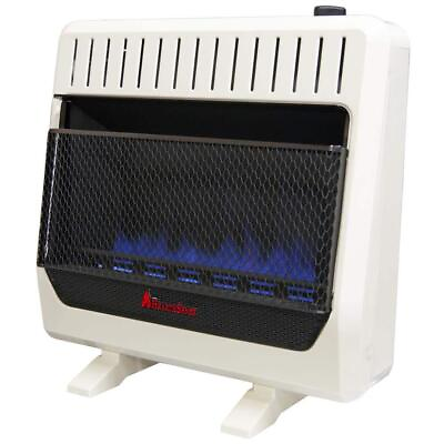#ad Blue Flame Heater 30000 BTU Ventless Dual Fuel Base and Blower T Stat Control $265.25