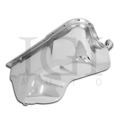 #ad Fits 1988 96 Ford Small Block 351W Windsor Stock Capacity Truck Oil Pan Chrome $86.43