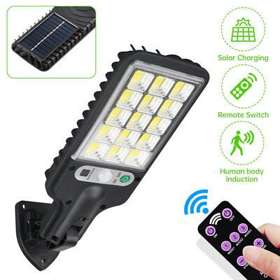 #ad Waterproof Outdoor LED Solar Induction Street Light Dust Dawn Road Lamp 3 Modes $15.19