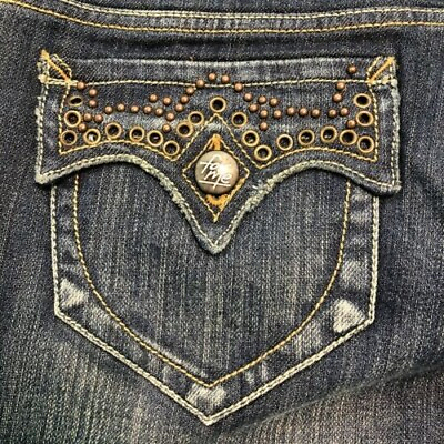 #ad Designer Jeans Women#x27;s 5 Long Tailored Embellished Bootcut MSR $45 For Me Forme $12.96