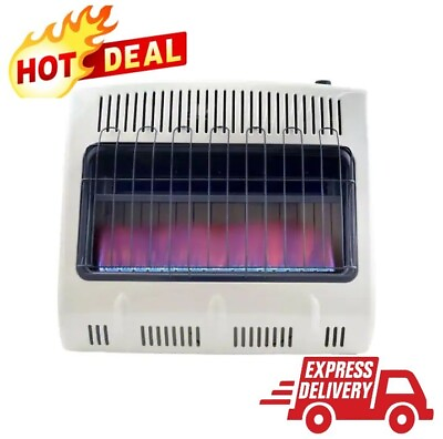 #ad 30000 BTU Vent Free Blue Flame Natural Gas Heater Off White Home NEW $261.95
