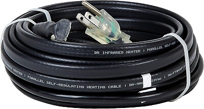 #ad Dr Infrared Heater DR 9RC1100 Heating Cables for Pipes and roof 100 FT Black $194.00
