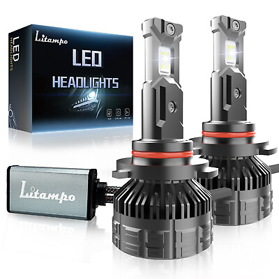 #ad #ad CANBUS 120W 9005 LED Headlight Super Bright Bulbs Kit 40000LM High Beam EOA $29.35