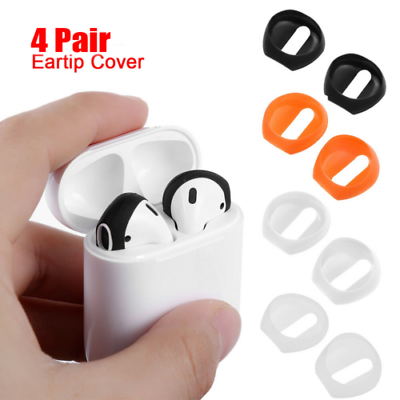 #ad 4 Pair Earpods Airpod Cover Case Compatible with 1amp;2 Anti Slip Silicone Cover $3.99