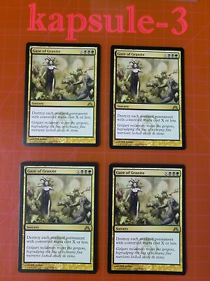 #ad 4x Gaze of Granite Dragon#x27;s Maze MTG Magic Cards $3.50