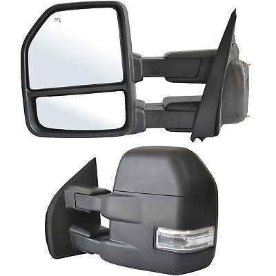 #ad Pair Towing Mirrors for 2018 2019 2020 Ford F150 Truck Power Heated Signal LH RH $204.45