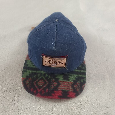 #ad Official Hat Cap Strap Back Mens Blue Denim Casual Headwear $20.00
