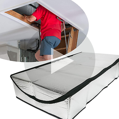 #ad Insulating Attic Stair Cover 25″ X 54″ X 11″ MPET Attic Door Cover with Easy $46.99