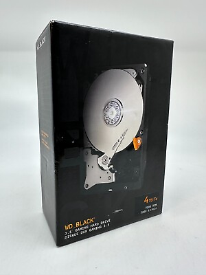 #ad New Sealed WD Black 4TB 3.5 Gaming Hard Drive Western Digital $94.95