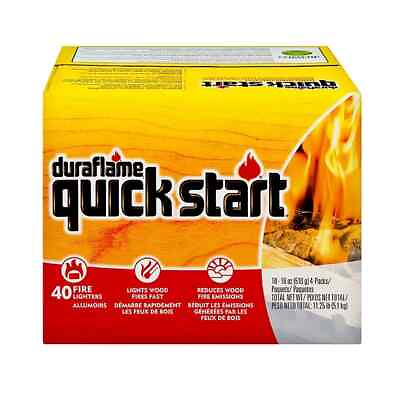 #ad Duraflame Quick Start 1.125 lb Firestarter Break Apart Indoor Outdoor 40 Pack $24.49