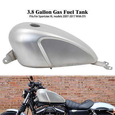 #ad 14.4L 3.8 Gallon Gas Fuel Tank Injection Fit for Harley Sportster XL 883 1200 $163.99