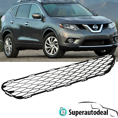 #ad Front Bumper Black Mesh Lower Grille Grill For Nissan Rogue 2014 2016 $19.99