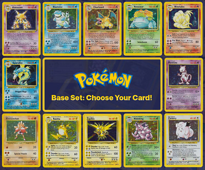 #ad 1999 Pokemon Base Set: Choose Your Card All Cards Available 100% Authentic $5.95