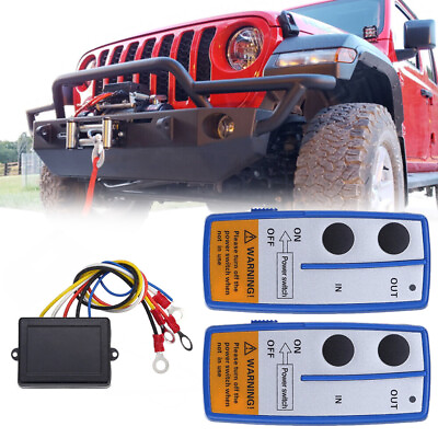 #ad Wireless Winch Remote Control Kit DC12V Switch Handset for Jeep ATV SUV Truck 2x $16.99