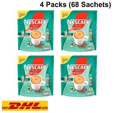 #ad 4x Nescafe Proslim Protect Instant Coffee Stick 3in1 Diet Slimming With Fiber $76.89