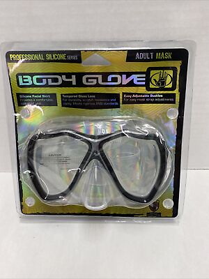 #ad Body Glove professional silicone series Adult Dive Mask tempered glass lens $18.00