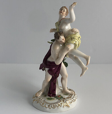 #ad Meissen Kaendler Figurine 1919 quot;Rape of Sabinequot; Porcelain Hand Painted $700.00