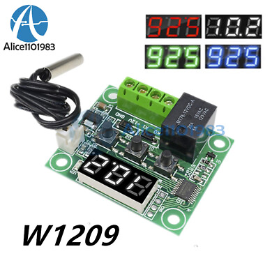 #ad Digital W1209 LED Thermostat Temperature Control DC12V Switch Sensor w NTC10K $1.77