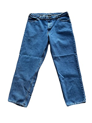 #ad Mens Jeans 38x32 Straight Leg Medium Denim Blue 11014 sh. 9 $18.44