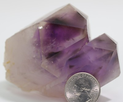 #ad Beautiful Double Terminated Bolivia Amethyst Crystal Point 3.5quot; COA 1768 $69.95