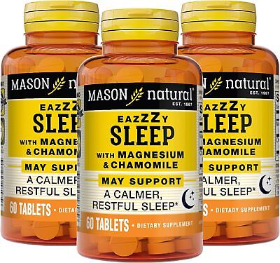 #ad Mason Natural Eazzzy Sleep with Magnesium amp; Chamomile Natural Sleep Aid $49.99