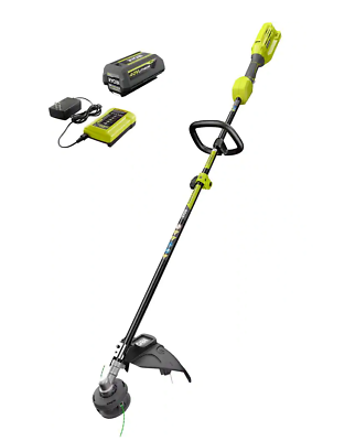 #ad RYOBI RY40250 40V Expand It Attachment Capable String Trimmer Battery amp; Charger $139.00