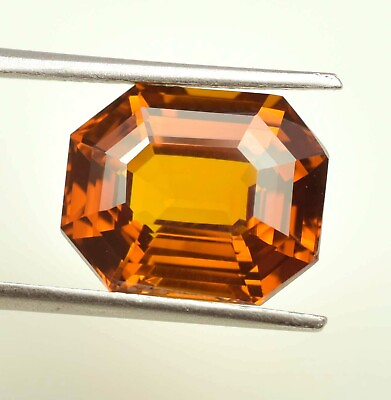 #ad Natural Transparent Orangish Brown Tourmaline Radiant Loose Cut Gemstone 11.00Ct $61.81