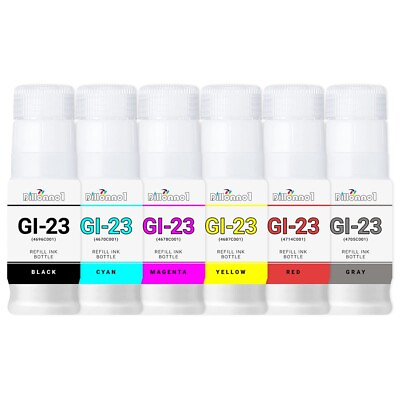 #ad Canon GI 23 6 Pack BCMYRG Ink Cartridge for Canon Pixma G520 G620 $15.95