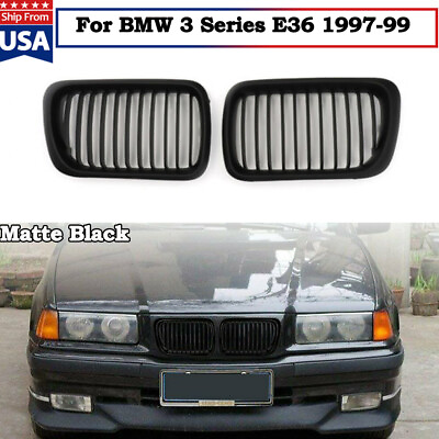 #ad For BMW M3 E36 3 Series Coupe Sedan 97 99 Front Kidney Bumper Hood Kidney Grille $27.25