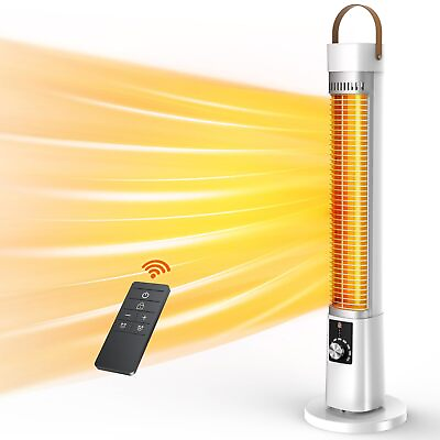 #ad 31.5’’ Outdoor Electric Patio Heater Patio Infrared Heater w Remote 1500W ... $114.01