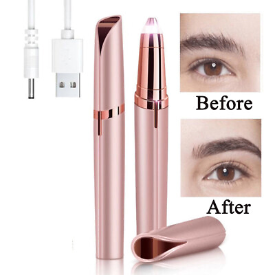 #ad New Women#x27;s Flawless Brows Facial Hair Remover Electric Eyebrow Trimmer Epilator $4.99