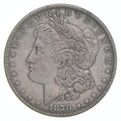 #ad VF 1878 7TF Rev 79 Morgan Silver Dollar $54.95