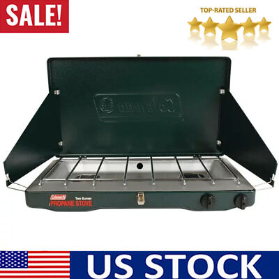 #ad 20000 BTU Gas Grill Burner Stove Camping Propane Outdoor Cooker with 2 Burner US $78.00