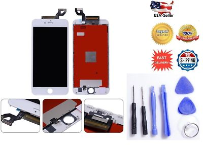 #ad New Replacement White LCD Screen 3D Touch Digitizer Assembly for iPhone 6S Plus $22.88