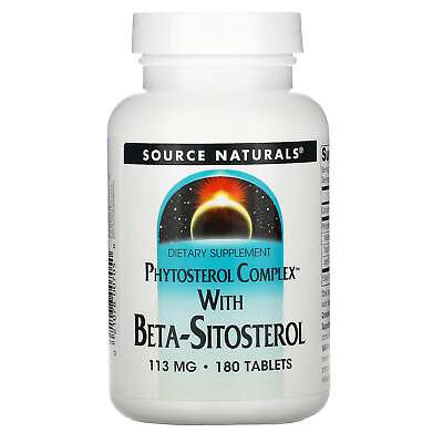 #ad Source Naturals Phytosterol Complex with Beta Sitosterol 113 mg 180 Tablets $35.63