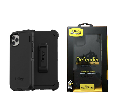 #ad OtterBox DEFENDER SERIES Case amp; Holster for Apple iPhone 11 Pro Max Black $9.27