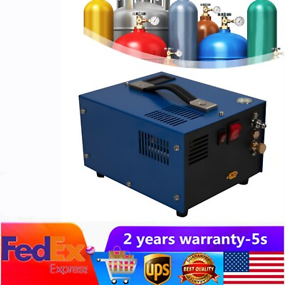 #ad Portable 4500PSI Air Compressor Air Gun Paintball High Pressure Pump 30Mpa $183.35