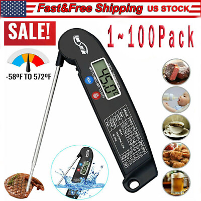 #ad Instant Read Digital Meat Thermometer BBQ Grill Smoker For Kitchen Food Cooking $417.58