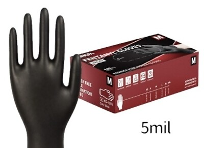 #ad Kingfa Iron Black Nitrile Gloves 5 Mil Powder amp; Latex Free Exam Grade Gloves $99.99